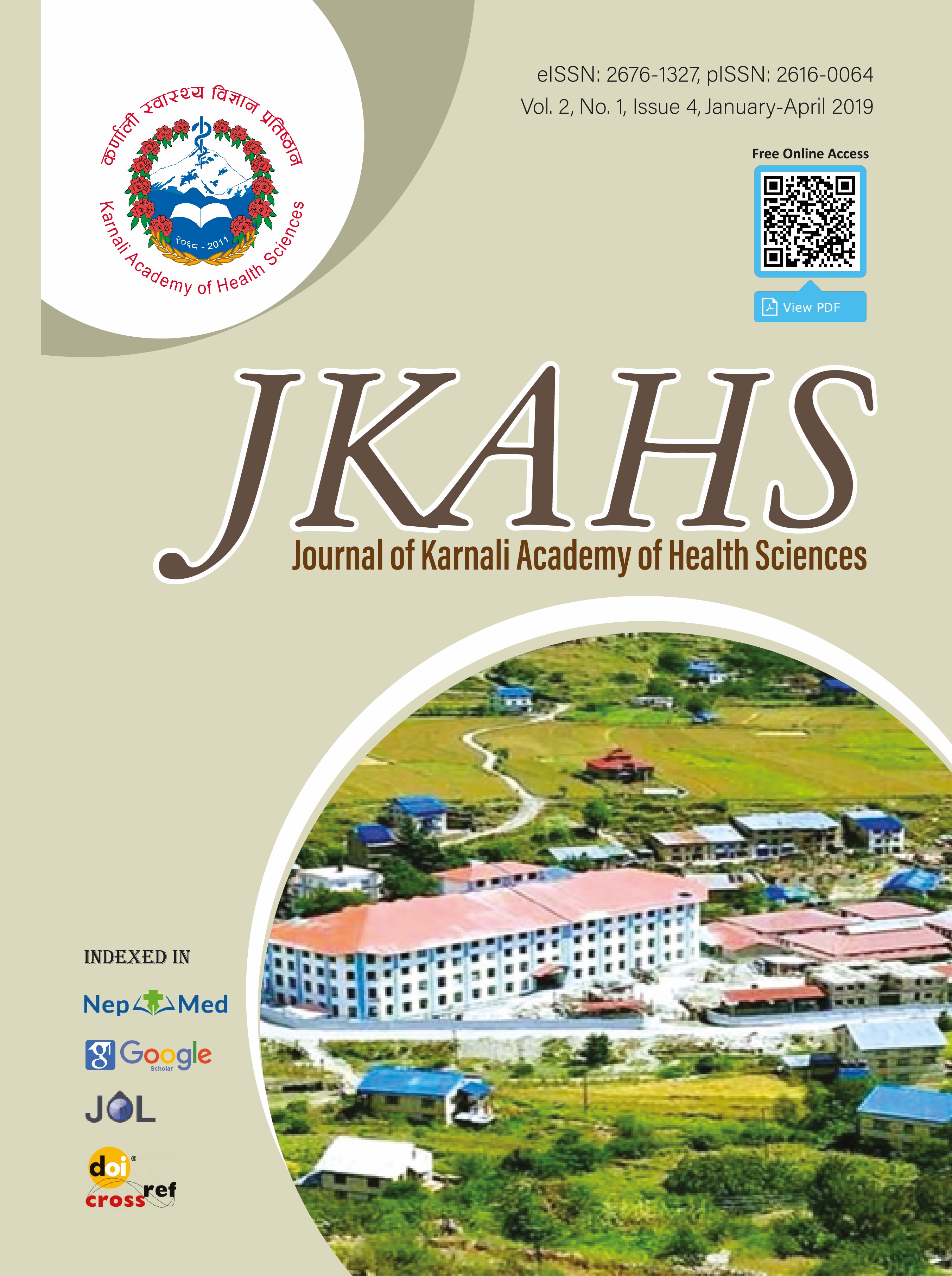 					View Vol. 2 No. 1 (2019): JKAHS; Jan-Apr Issue (4)
				